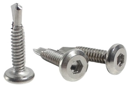 不锈钢平头内六角钻尾螺丝