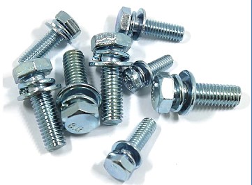 高强镀锌外六角三组合螺丝