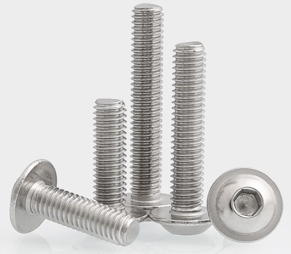 不锈钢圆头内六角带垫螺栓